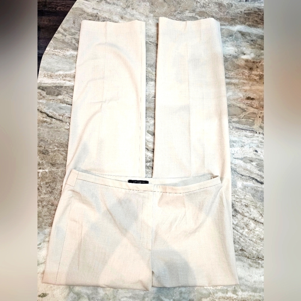 Elie Tahari Women’s Ivory Dress Pants Size 32W x 30L Tailored Trousers